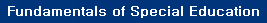 Fundamentals of Special Education